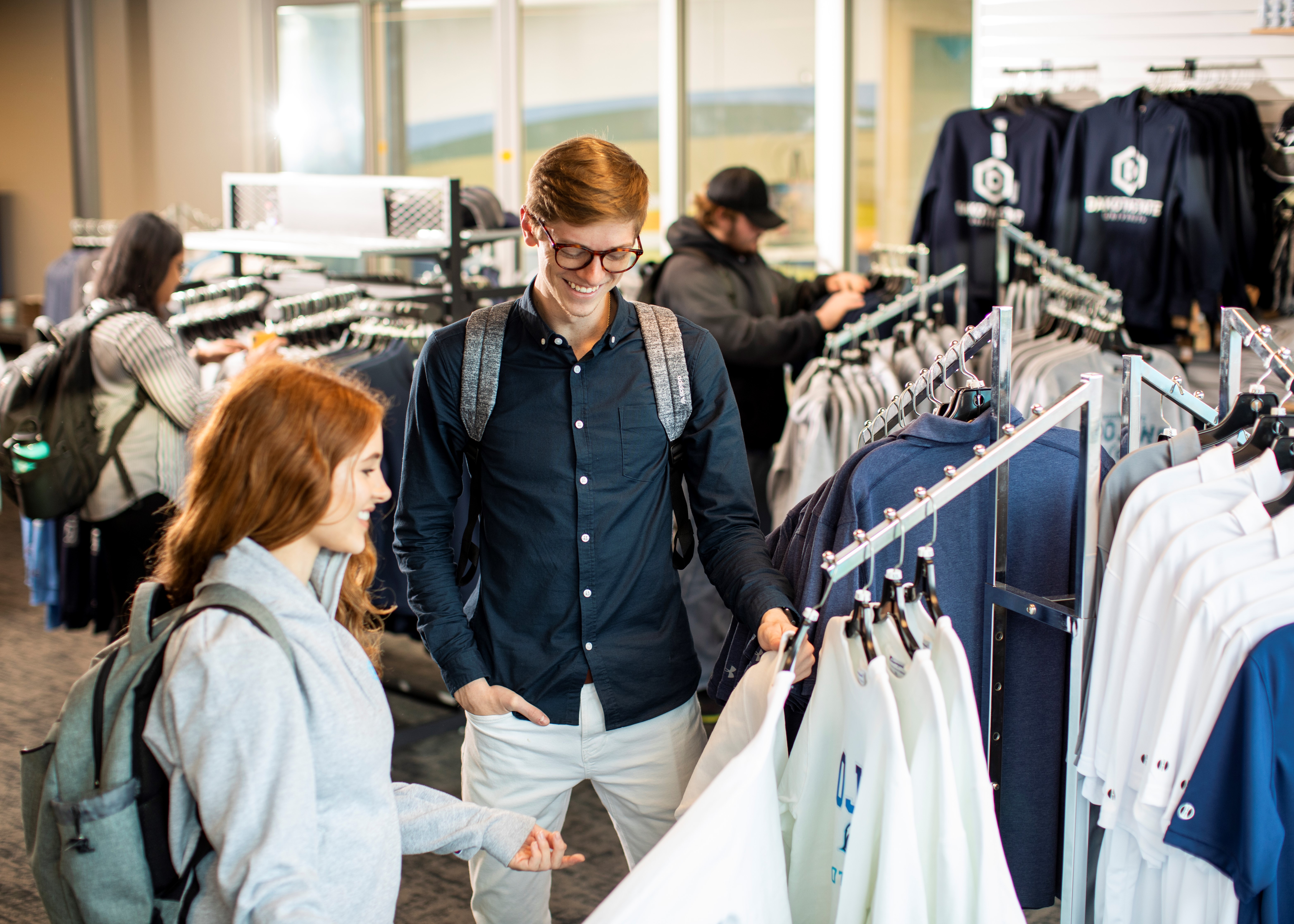 students shopping